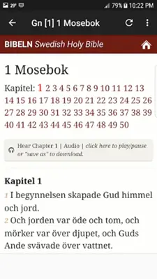 Swedish Holy Bible android App screenshot 4